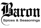 Baron Spices logo featuring elegant typography for premium spices and seasonings.