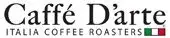 Caffè Darte logo featuring Italian coffee roasters with the Italian flag colors.