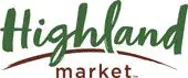 Highland Market logo featuring green and brown design, symbolizing freshness and community connection.