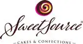 SweetSource logo featuring elegant designs for cakes and confections in vibrant colors.